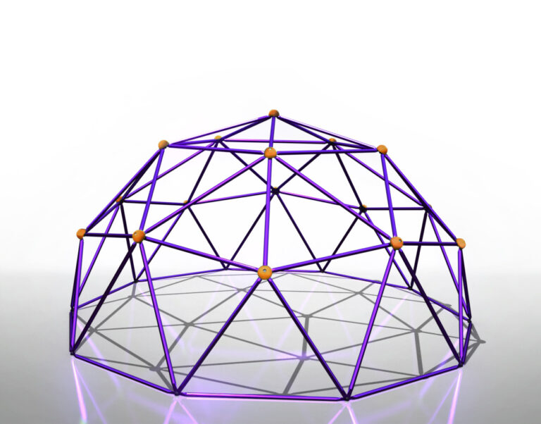 Domo-Platô -Roxo - Laranja